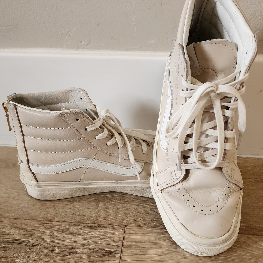 White High-Top Sneakers
